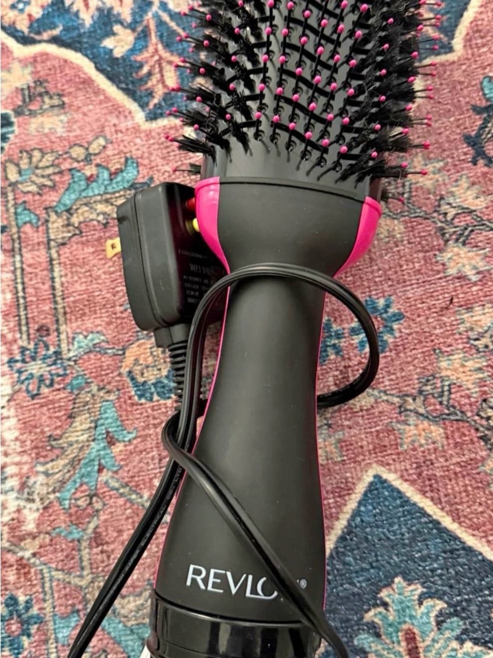 Revlon Black and Pink Hot Air Styling Brush